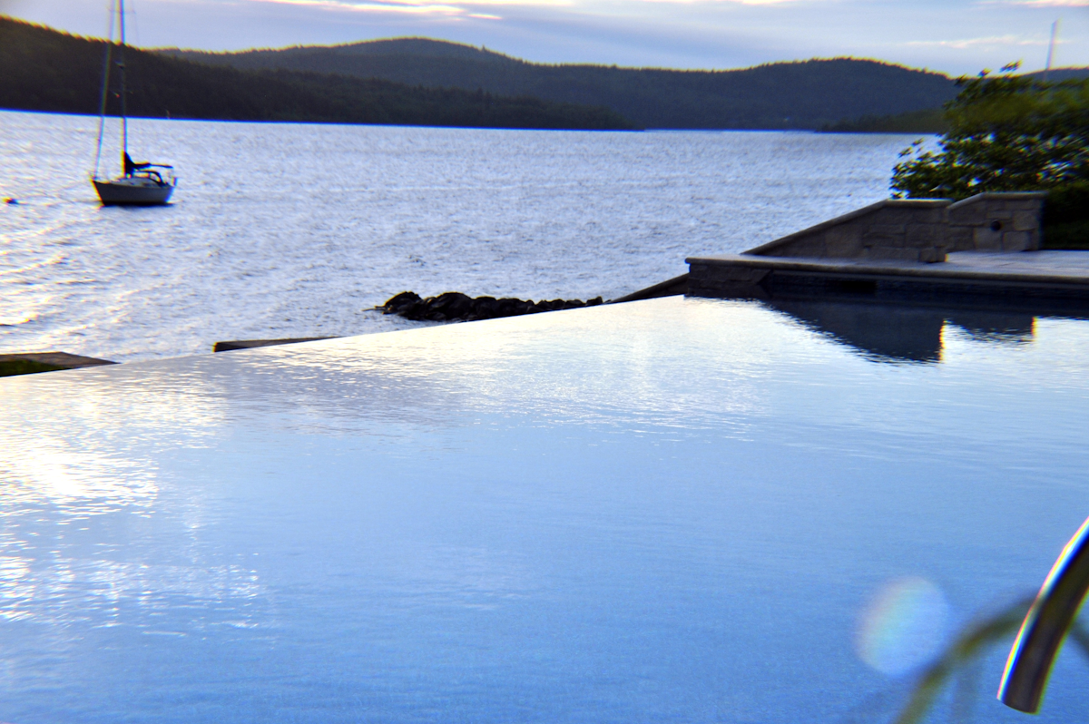 Infinity pool overlooking the Atlantic