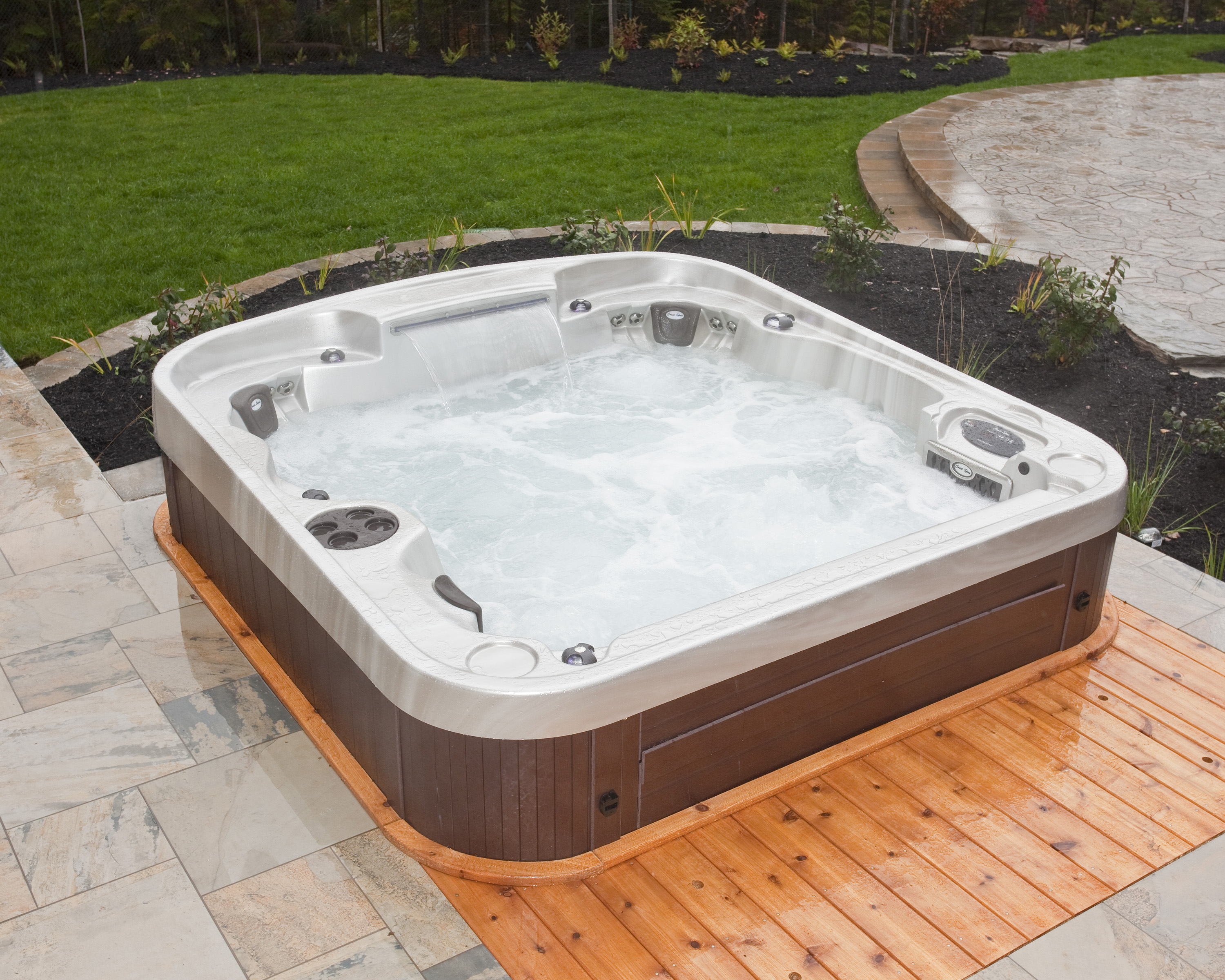 A home spa installed for a customer in Dieppe